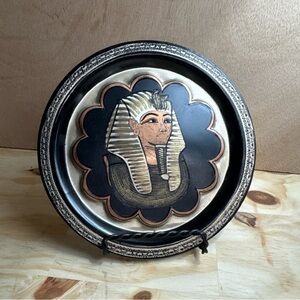Pharaoh Design Ceramic Plate